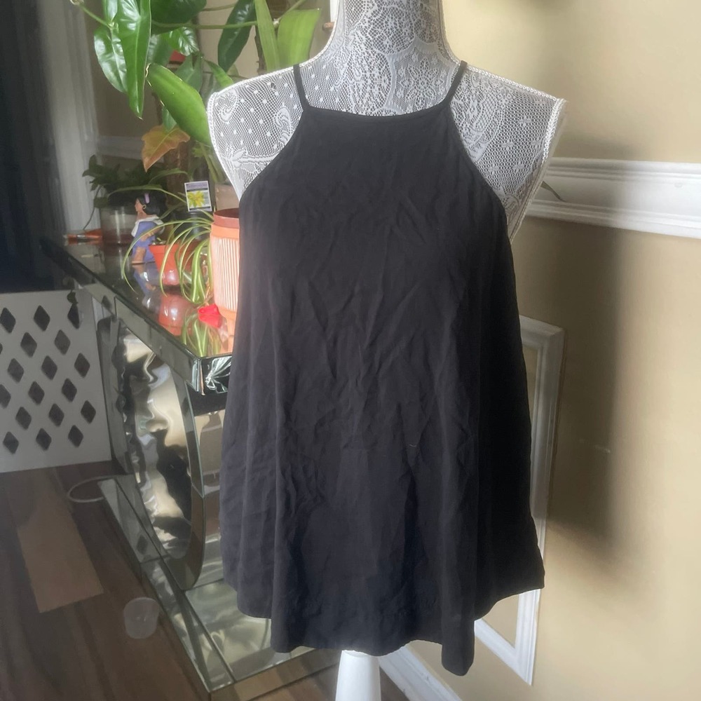 Anthropologie Cloth And Stone Black Button top